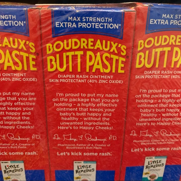 Boudreaux’s Butt Paste Max Strength Diaper Rash Ointment Skin Protectant - Picture 3 of 5